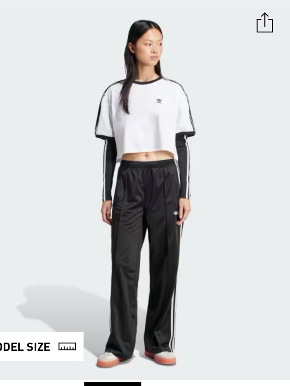adidas Black Track Pants with White Side Stripes